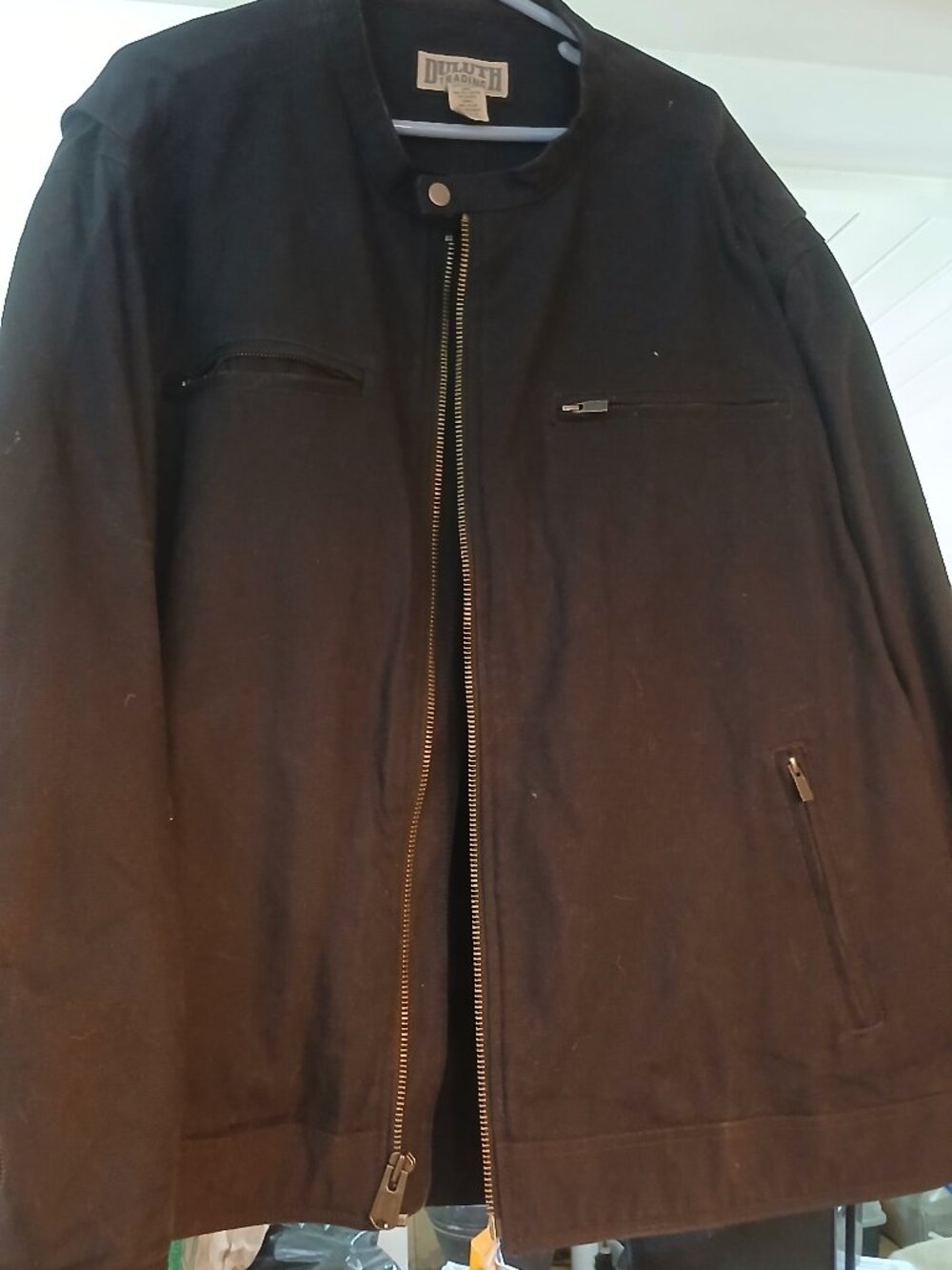 Vintage Duluth Heavy, Canvas, Lined Jacket-Black Size 3XL
